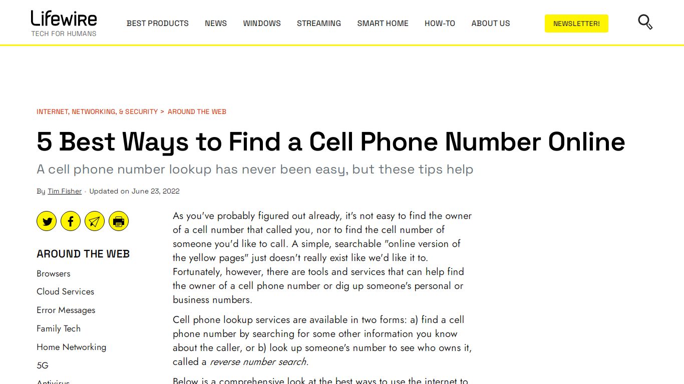 5 Best Ways to Find a Cell Phone Number Online - Lifewire